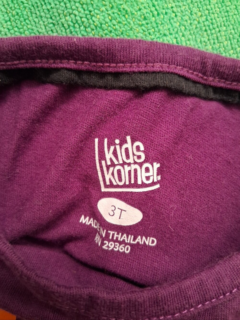 Trick Or Treat Girls Long Sleeve Top Purple 3T - Picture 2 of 2